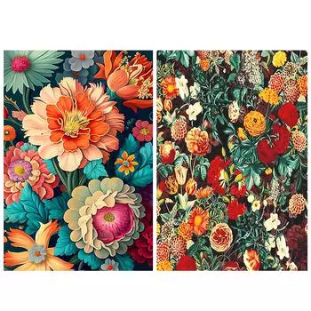 HuaCan алмазная живопись цветок полный круглый AB дрель картины цветы мозаика картина вышивка стразами искусство ремесло домашний декор стены Round Drill 20x30cm