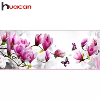Huacan большой размер DIY 3D Алмазная картина цветы вышивка крестиком домашний декор 40*100 CM
