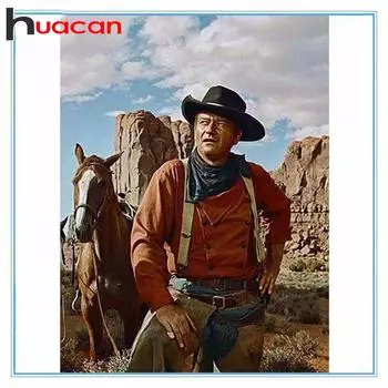 HUACAN DIY 5D Полный дрель Алмазная картина Ковбойская вышивка Крестом Мозаика Картина Домашний декор Full square 20*30 cm