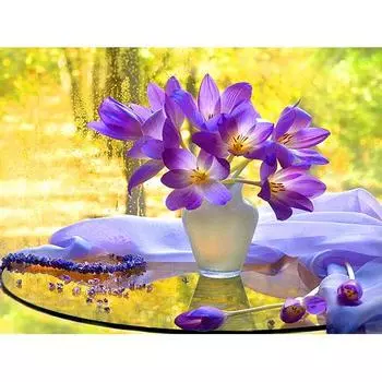 HUACAN DIY Алмазная картина Цветы Алмазная вышивка 5D Полный квадрат Стразы Вышивка крестом 20*30 cm