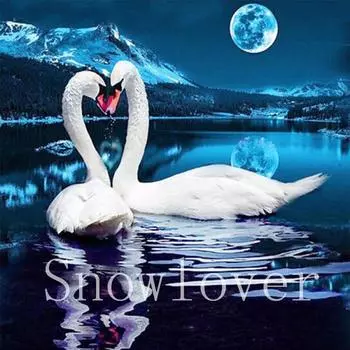 Huacan DIY алмазная живопись для влюбленных Лебедь крест осеннее животное 5D полностью просверленная стильная вышивка квадрат 20*20