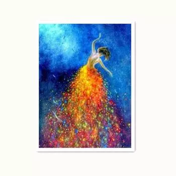 Huacan Фея Вышивка крестом Мозаика Комплект Настенный декор DIY Полный дрель Алмазная картина Full round 25*30 cm