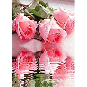 HuaCan картина с розами, вышивка крестиком, мозаика со стразами, украшение «сделай сам», вышивка 30*40 cm