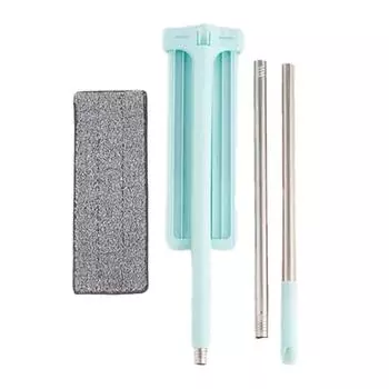 HuaCan плоская швабра для дома, съемная тряпка, очиститель пыли, без мытья рук, диван-кровать, мебель, нижняя швабра из микрофибры 11*35*119 зелёный