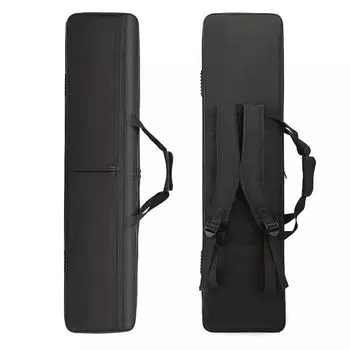 huaCCG Сумка для клавиатуры Чехол для клавиатуры для 61 клавиши Защитный чехол для клавиатуры Сумка для электронной пианино Ткань Оксфорд Сумка для электронной пианино Клавиатура Пианино Клавиатура чёрный