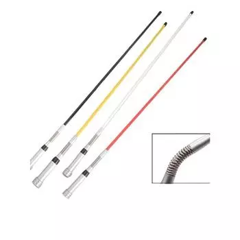 Huahong HH-509f Bubble Wrap Mini Fiber-Glass Epoxy Antenna Car Unit UV Double Band Car Seedling High Gain Anti-Collision White 70cm