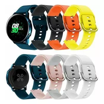 Huami Amazfit Bip для Samsung Galaxy Watch Active 2, 42 мм, силиконовый ремешок для часов, сменный ремешок 20 мм