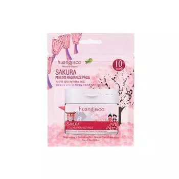 HUANGJISOO Sakura Peeling Radiance Pads 10 шт. / 36 г