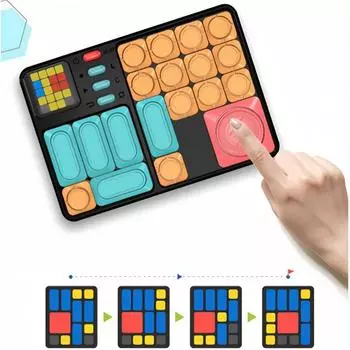 Huarong Road Магнитный блок-присоска Скользящая головоломка Прогрессивная сложность Игровая консоль Тренировка мышления Настольная игра