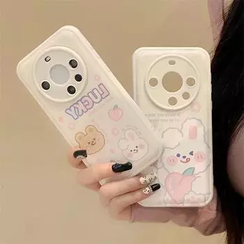 Huawei Mate60 Pro/NOVA 11/10 Air Cushion Case with Bracelet Style - P60 Protective Cover Huawei белый