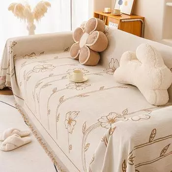 Huayang синельное полотенце для дивана для гостиной, чехол для дивана с защитой от царапин, полностью покрытый пылезащитный чехол, ворсовое шерстяное одеяло 180*130cm