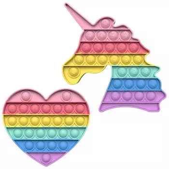 HUAZONTOM Push Pop Bubble Squeeze Stress Relief Обучающая игра для снятия стресса Популярный рождественский набор макарон Игрушка, Товары, Игрушка, Доска, Товары,