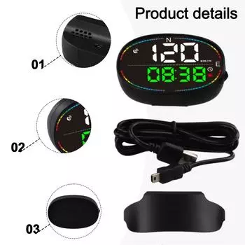 HUD Head Up Display Car GPS Digital Speedometer Odometer Meter Auto Display Gauge Meter Trim Replacement CHINA