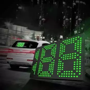 HUD Head-Up Задний Спидометр Анти-Столкновение Проектор на Лобовое Стекло Автомобильные Аксессуары without remote control чёрный