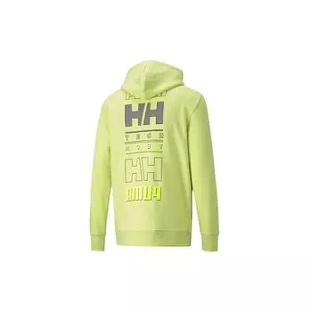 Худи для совместной работы Puma x Helly Hansen с буквенным принтом, топы унисекс, светло-ярко-желтый 598283-96
