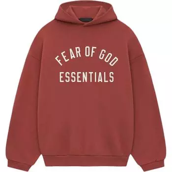 Худи флисовое Fear of God Essentials Crimson Мужские топы Красный 192HO246256F S