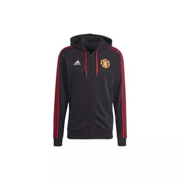 Худи на молнии Adidas Manchester United Dna Мужские толстовки Черный IA8529 XXL