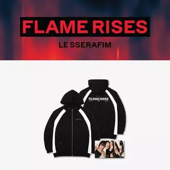 Худи на молнии LE SSERAFIM FLAME RISES