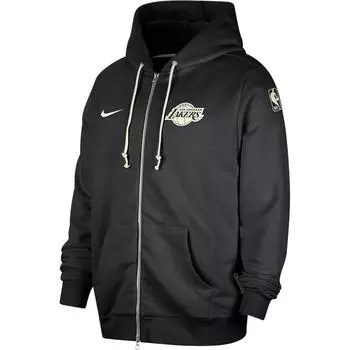 Худи Nike Dri-FIT Standard Issue с логотипом Los Angeles Lakers, быстросохнущее, на молнии, мужское, черное FQ3408-010 M