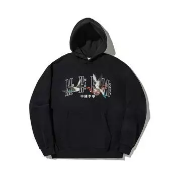 Худи-пуловер свободного кроя Li Ning X MEDM, мужское, черное, AWDV759-2 S