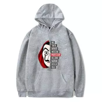 Худи Пуловер Топ Куртка Дом Дали из бумаги Gray,L