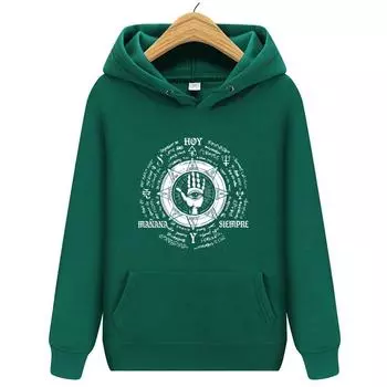 Худи Rap Faith Мужская мода Ретро худи Четыре сезона Уличная худи Женская куртка Мужская уличная одежда S