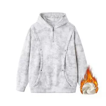 Худи тай-дай Dirty для мужчин на осень и зиму, новый стиль для подростков, универсальный фейковый двухпредметный плюс вельвет M