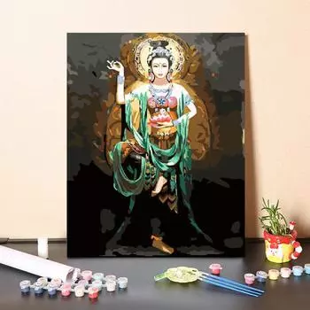 Художественная цифровая картина маслом, холст, украшение дома, сделай сам, картина по номерам, картина маслом по номерам 40x50cm no frame