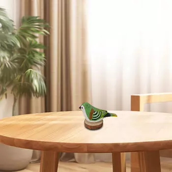 Художественная фигурка птицы с подставкой для украшения стола yellow