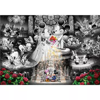 Художественная головоломка Tenyo Disney с Микки и Минни Фрост (1000 шт.)
