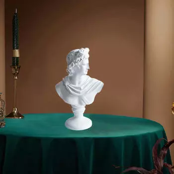 Художественная греческая мифологическая голова-фигурка для туалетного столика Apollo Black