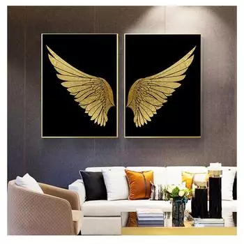 Художественная картина на холсте Картинная галерея Плакаты и принты для интерьера гостиной Домашний декор Современная абстрактная стена с крыльями мечты 21cm30cm NoFrame