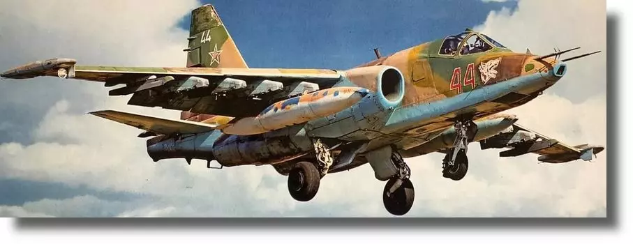 Художественная модель Советский штурмовик Сухой Frogfoot Пластиковая модель AU7215 1/72 Союз/Россия Су-25