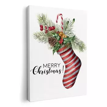 Художественная панель Картина Картина Украшение igsticker 594 мм x 841 мм A1 Фото Настенная деревянная рамка Интерьер Стильный 015876 Рождественские носки Украшение