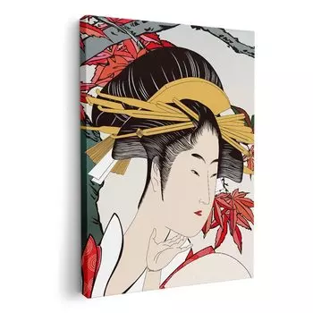 Художественная панель, картина, украшение, igsticker 594 мм x 841 мм, A1, фото, настенная деревянная рамка, стильный интерьер 007438, узор в японском стиле, японский узор