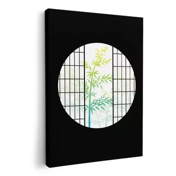 Художественная панель, картина, украшение, igsticker 594 мм x 841 мм, A1, фото, настенная деревянная рамка, стильный интерьер 016407, японский стиль, бамбук