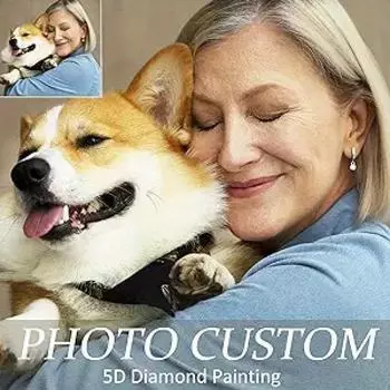 Художественная роспись алмазной живописью Фото Индивидуальная круглая картина из стразов Алмазная вышивка Подарок ребенку, свадьбе и родителям 30x40cm