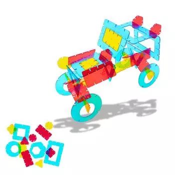 Художественная сборка пластины Candy Shapes цветные пластины для создания 3D развивающей игрушки Дети 1 год 2 года 3 года цветная фигура и поезд E-TOO