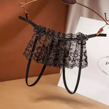 Художественная юбка-трусы женские открытые свободные сексуальные кружевные стринги с низкой талией соблазнительные перспективные стринги импортная торговля 2250 one size fits all