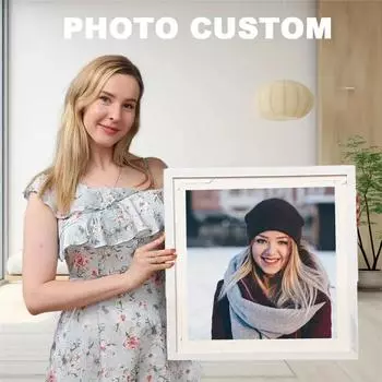 Художественная живопись 5D DIY Алмазная живопись Фото Пользовательские Стразы Картины Полная круглая Алмазная Мозаика Полный макет Украшения для дома 30x40cm