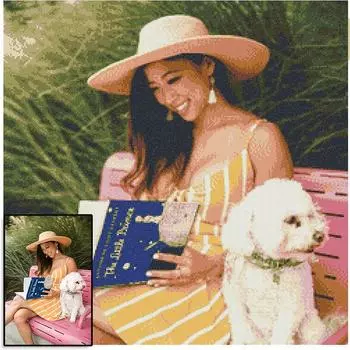 Художественная живопись Фото Индивидуальная алмазная вышивка Частные индивидуальные поделки полная алмазная картина вышивка крестом Создайте свой собственный бриллиант 5D 20x30cm