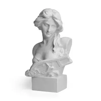 Художественное украшение для дома в европейском стиле, пианино для девочек, имитация гипсовой фигуры, статуя, украшение для ремесла из смолы S