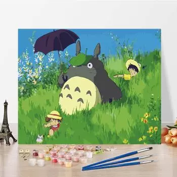 Художественное украшение дома, цифровая картина маслом, цифры, картина маслом, холст, сделай сам, картина по номерам 40x50cm no frame