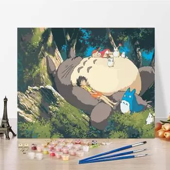 Художественное украшение дома, цифровая картина маслом, холст, сделай сам, картина по номерам, картина маслом по номерам 40x50cm no frame