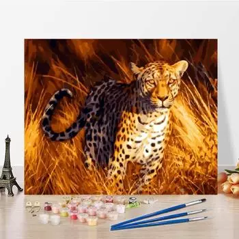 Художественное украшение на холсте, цифровая картина маслом, сделай сам, картина по номерам, картина маслом по номерам 40x50cm no frame