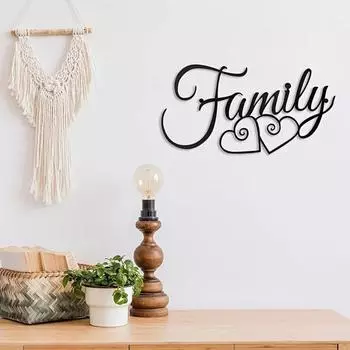 Художественное украшение на стену из металла - тема любви для дома, внутренней гостиной, подвесной декор, элегантное настенное украшение для внутренних помещений светло-серый