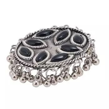 Художественные этнические дизайнерские серебряные окисленные традиционные регулируемые кольца на палец для женщин и девочек free size