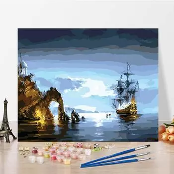 Художественные цифры картина маслом DIY картина по номерам цифровая картина маслом украшение дома холст 40x50cm no frame