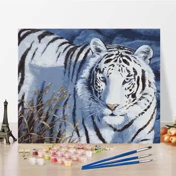 Художественные цифры, картина маслом, холст, сделай сам, картина по номерам, цифровая картина маслом, украшение дома 40x50cm no frame