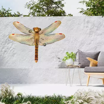 Художественные подвесные украшения в виде стрекозы, подарки, домашний декор, настенные скульптуры ручной работы для забора двора